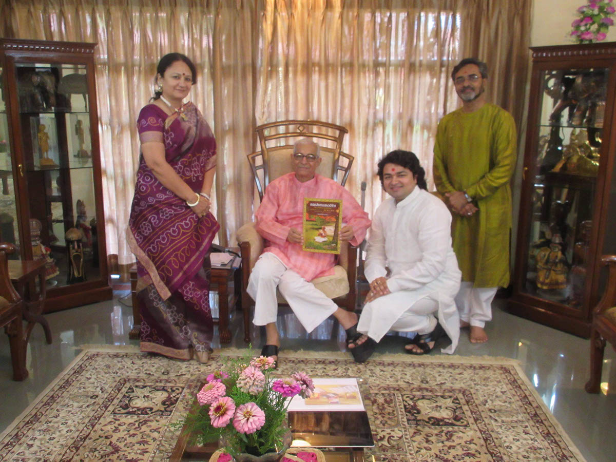 Rupak Mehta with Governor of Gujarat O.P. Kohli